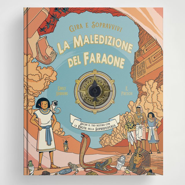 Libro gioco per bambini La Maledizione del Faraone ambientato nell’Antico Egitto