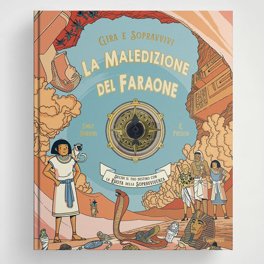 Libro gioco per bambini La Maledizione del Faraone ambientato nell’Antico Egitto