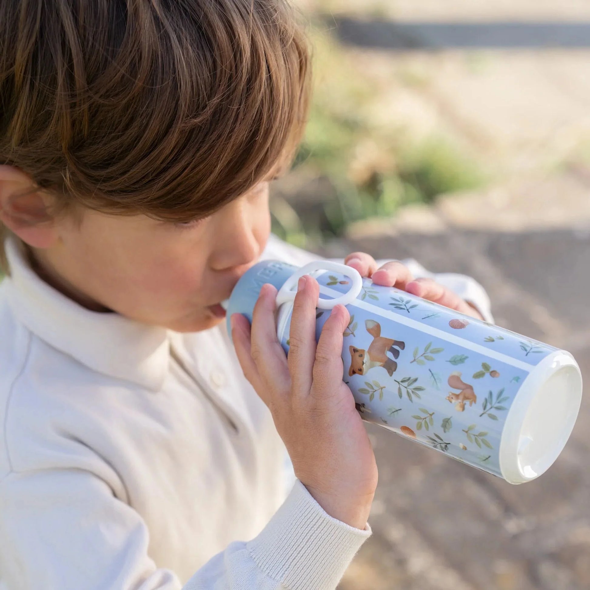 Borraccia Little Dutch Pop-Up 400 ml Forest Friends fronte