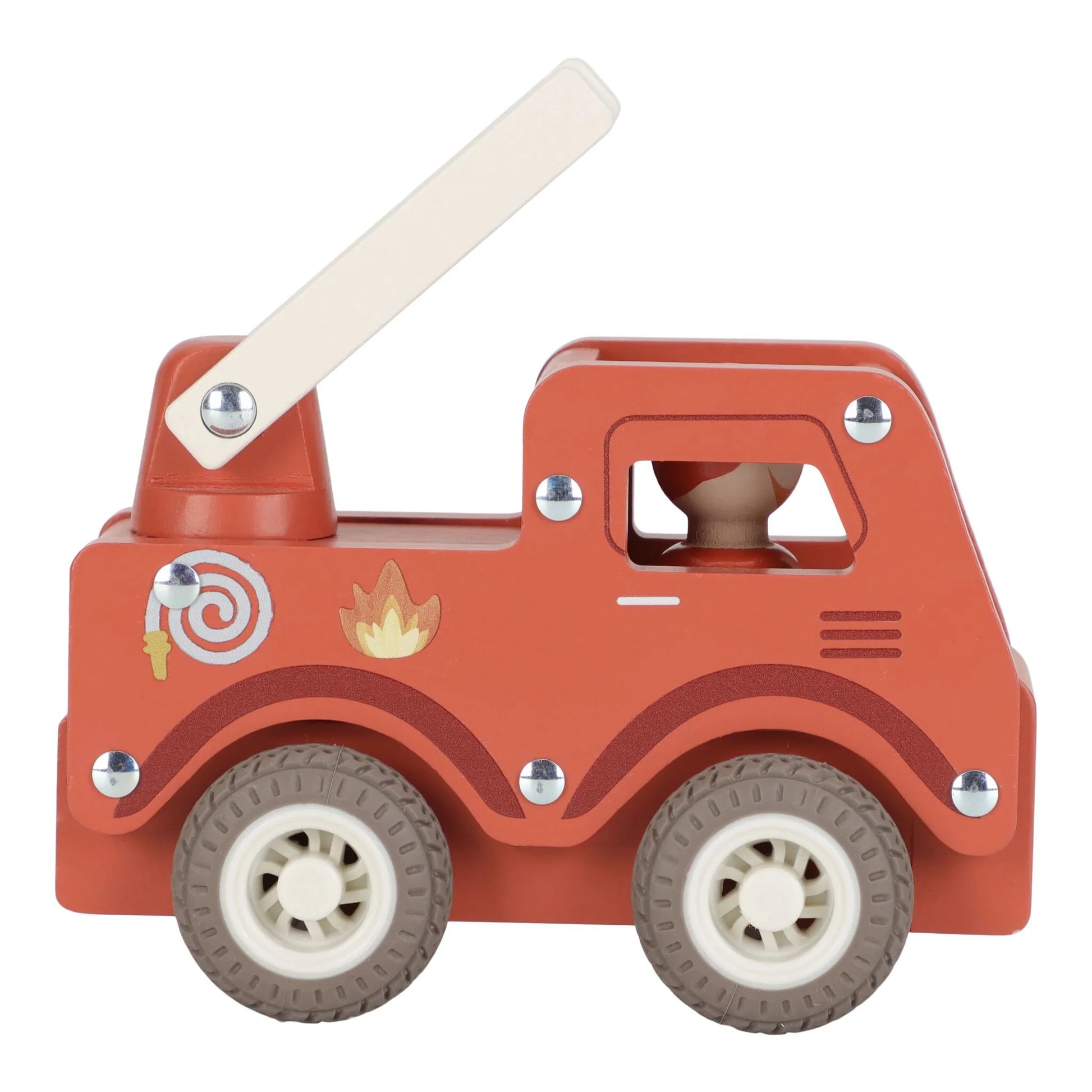 Camion dei pompieri in legno Little Dutch rosso per bambini