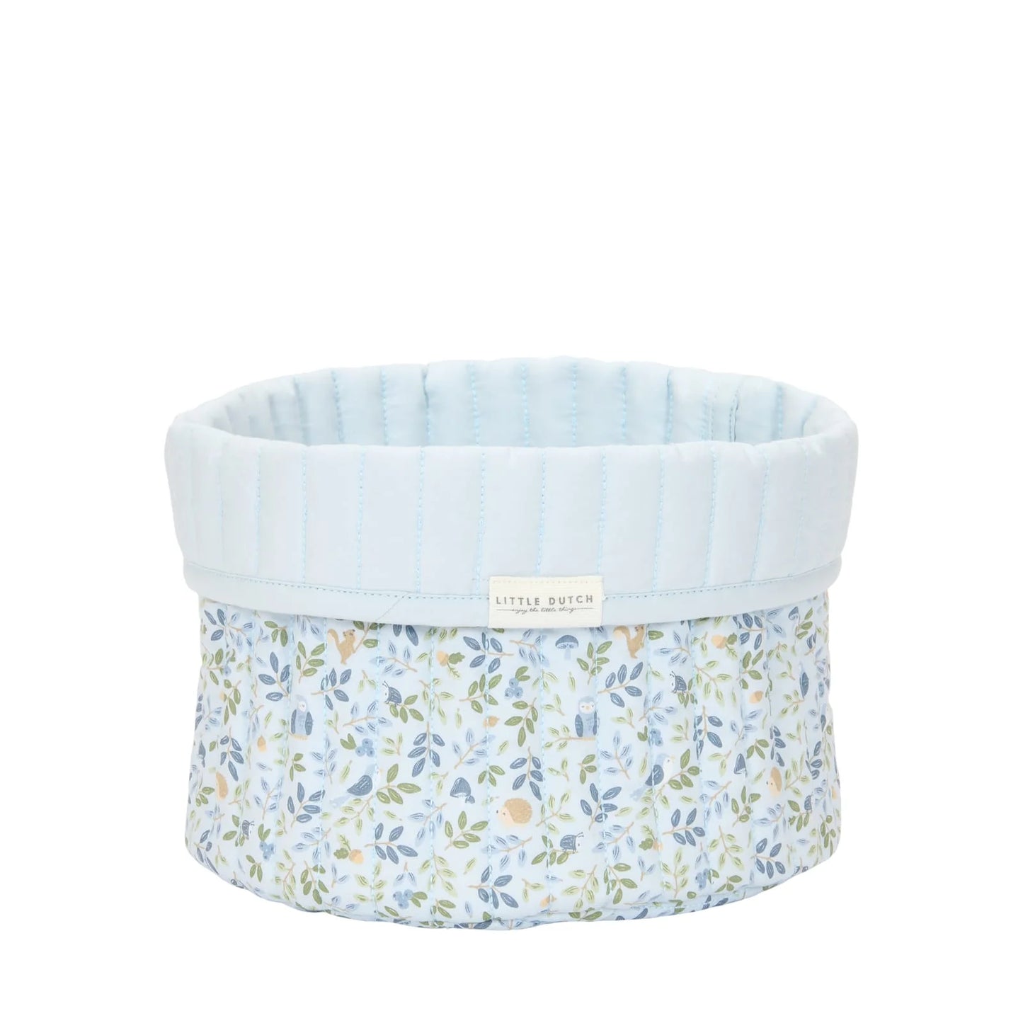 Cestino portaoggetti piccolo Little Dutch Forest Friends blu in cotone biologico