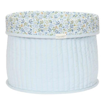 Cesto portaoggetti grande Little Dutch Forest Friends blu in cotone biologico