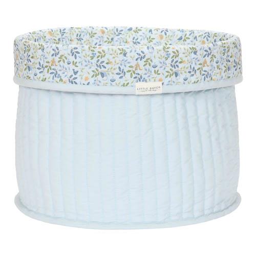 Cesto portaoggetti grande Little Dutch Forest Friends blu in cotone biologico