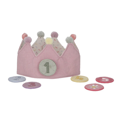 Corona compleanno rosa Little Dutch con numeri intercambiabili