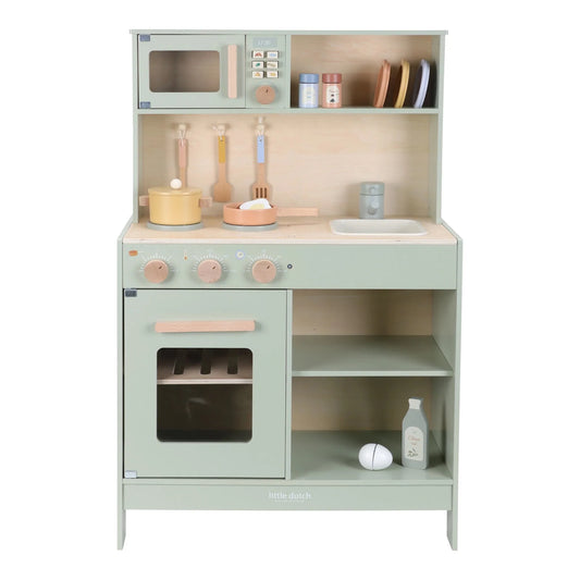 Little Dutch cucina in legno Mint con accessori per bambini