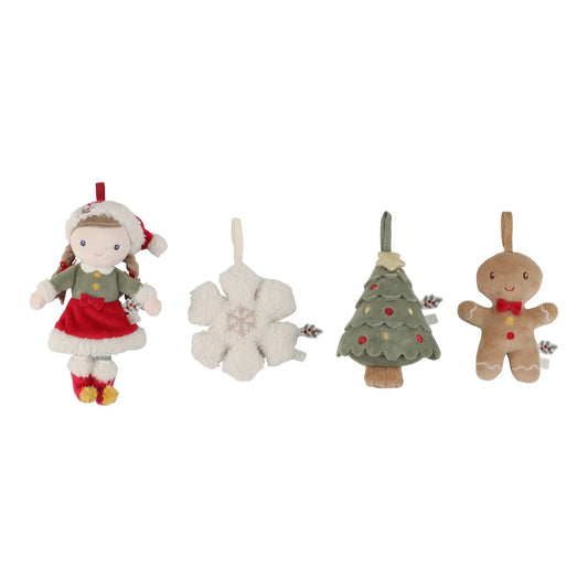Set decorazioni morbide Little Dutch Rosa per albero di Natale