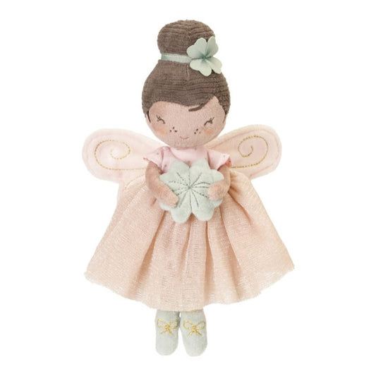 Fatina Fairy of Luck Ella Little Dutch con vestito rosa e ali dorate