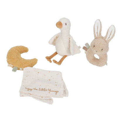 Gift Set White Little Dutch Newborn Naturals con primi giochi per neonato