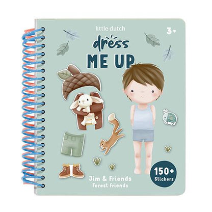 Libro adesivi e vestiti Forest Friends Little Dutch – Sticker Book creativo per bambini