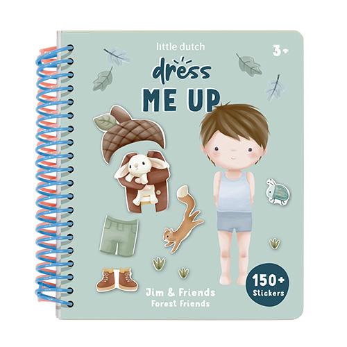 Libro adesivi e vestiti Forest Friends Little Dutch – Sticker Book creativo per bambini