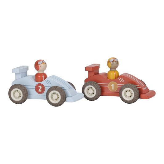 Set macchine da corsa in legno a retrocarica Little Dutch Essentials