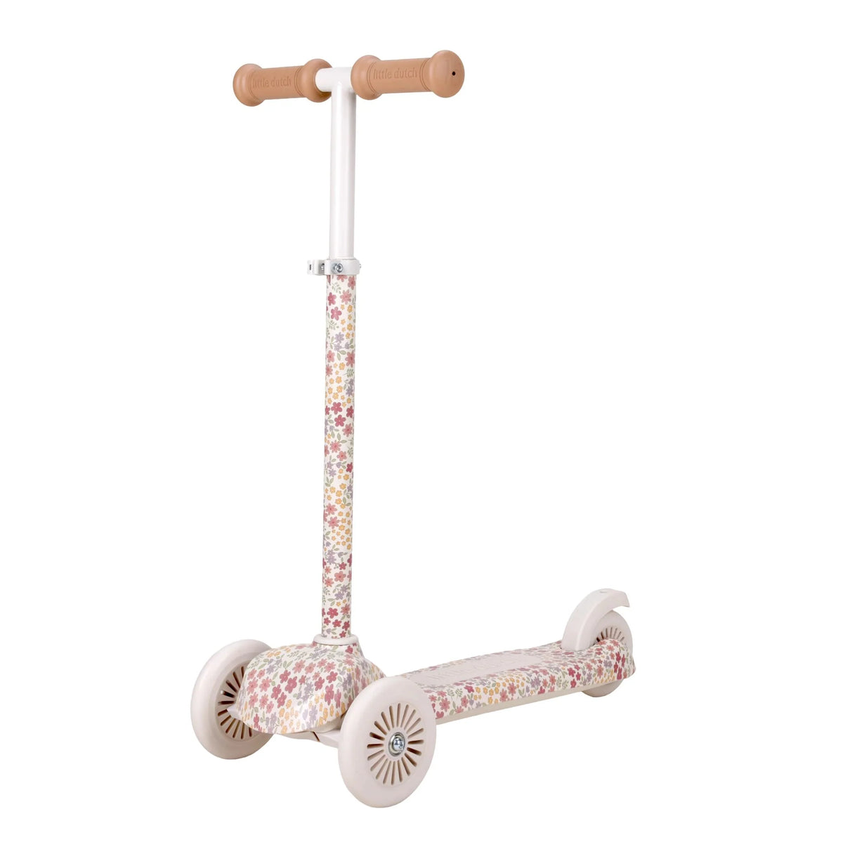 Monopattino 3 ruote bambini Little Dutch Off White bianco panna con manubrio regolabile