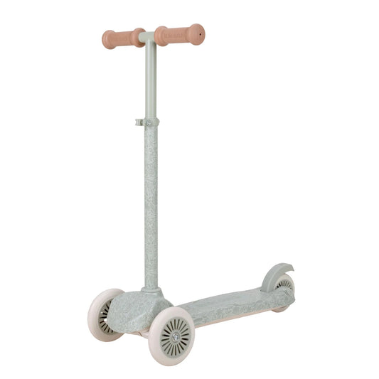 Monopattino 3 ruote bambini Little Dutch Safari Wonders Green verde con manubrio regolabile
