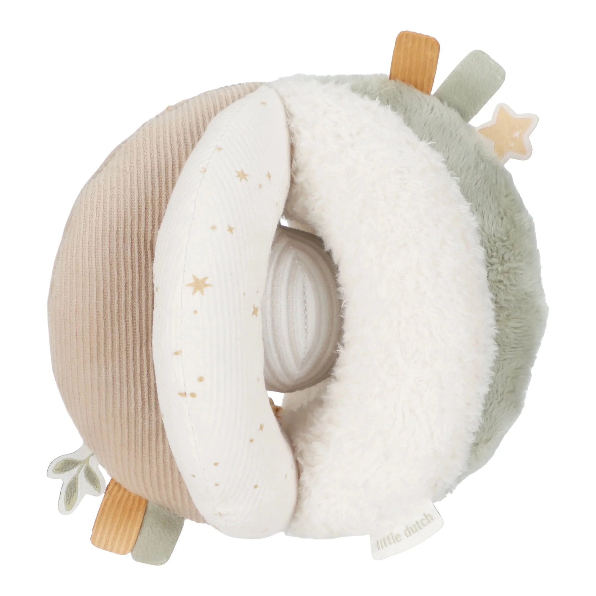 Palla morbida Grab Ball Little Dutch Newborn Naturals bianca per neonati