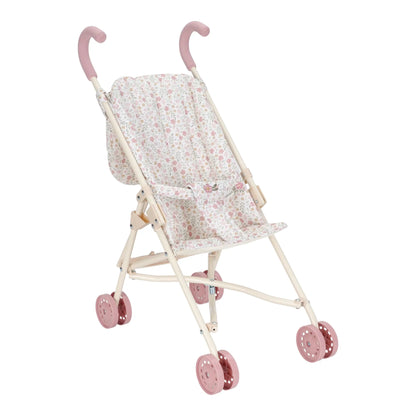 Passeggino per bambole Little Dutch con struttura panna e seduta Soft Flowers