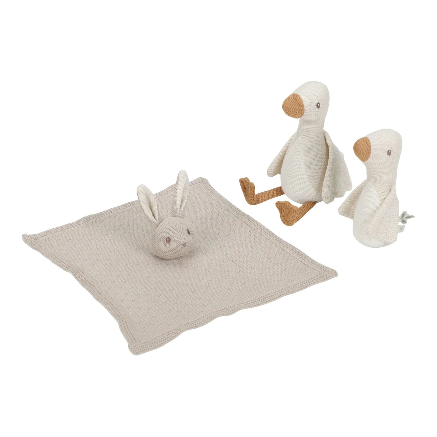 Set regalo neonato Little Dutch beige con copertina, sonaglino e anello dentizione