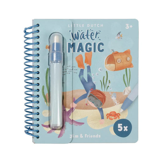 Watercolor Book Jim & Friends Little Dutch libro da colorare con acqua