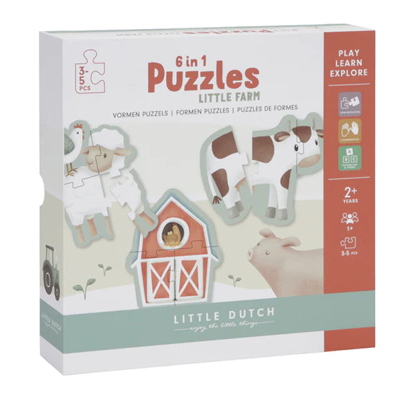 Puzzle 6 in 1 - Little Farm - Apple Pie
