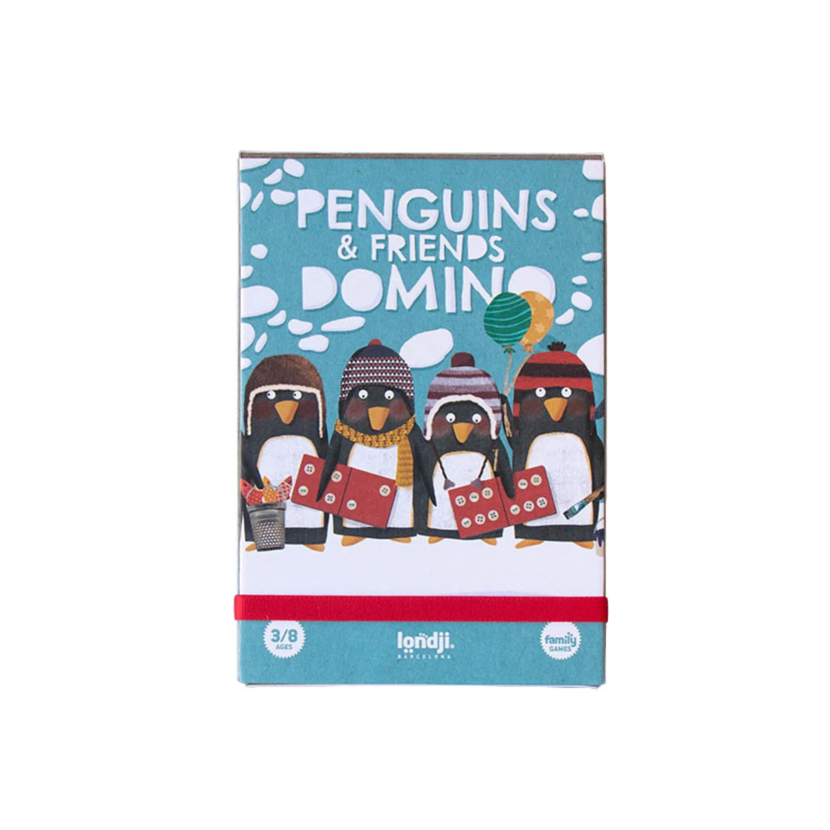 Londji Penguins & Friends domino animali per bambini 28 tessere