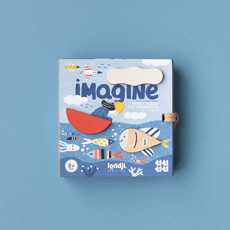  Londji Puzzle Imagine con pezzi di legno e puzzle colorati