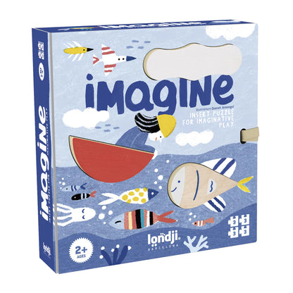 Londji Puzzle Imagine gioco creativo sostenibile per bambini 2 anni in su
