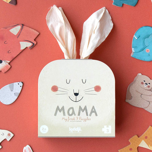 Puzzle Mama Londji con animali e cuccioli in abbraccio