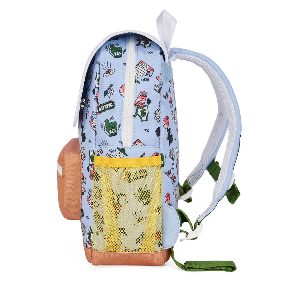 Zaino Bambini Hello Hossy Dunk (2–5 Anni) – Impermeabile, Colorato, Riciclato