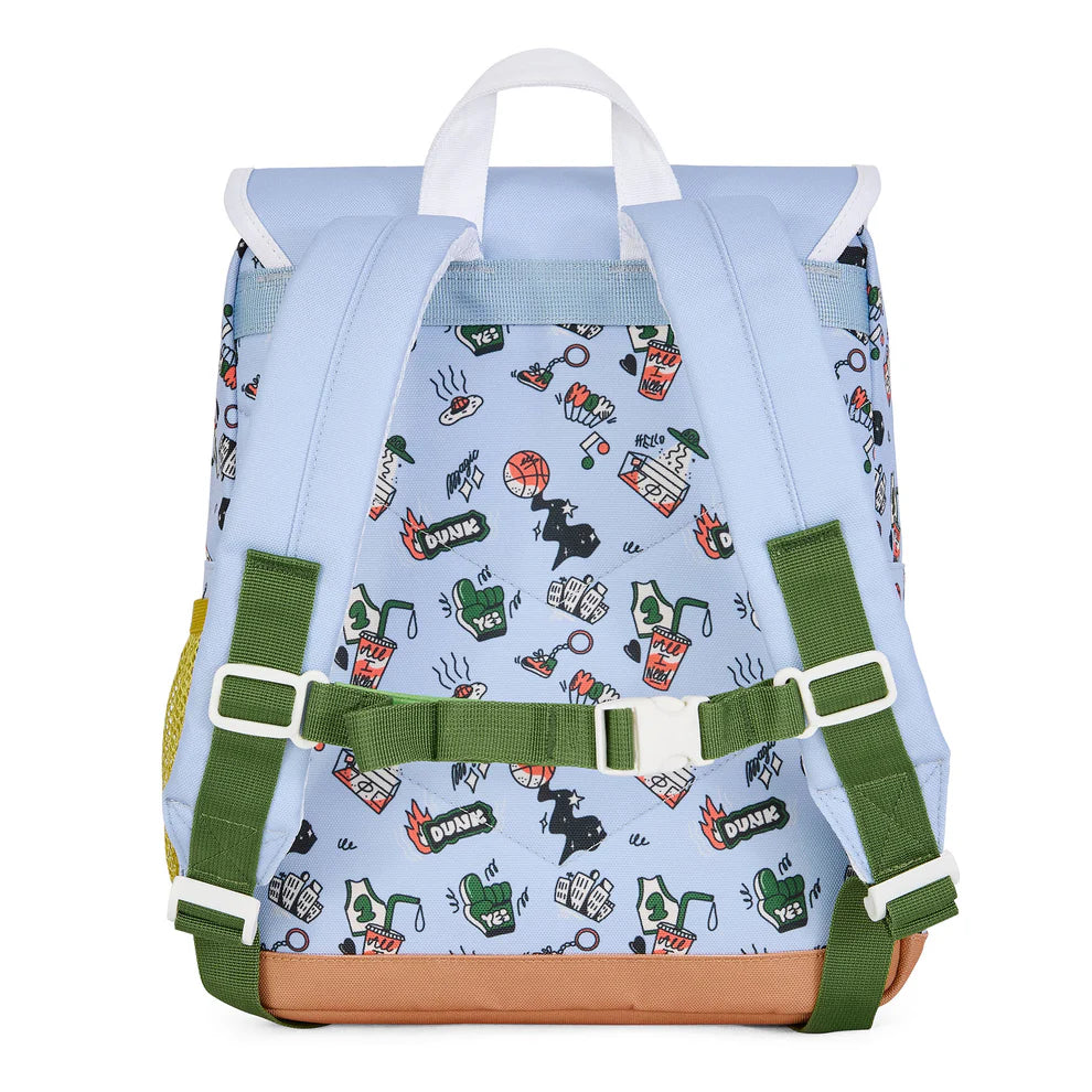 Zaino Bambini Hello Hossy Dunk (2–5 Anni) – Impermeabile, Colorato, Riciclato