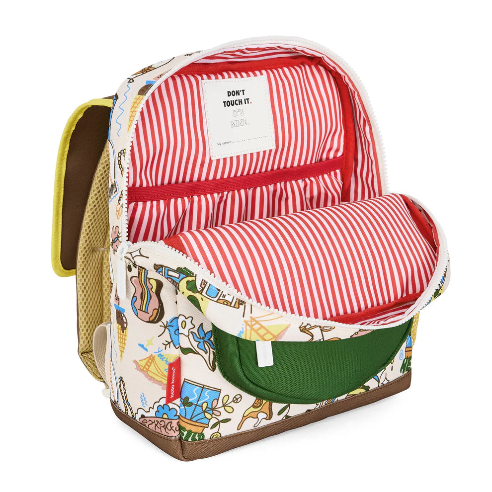 Zaino Bambini Hello Hossy San Francisco (2–5 Anni) – Impermeabile, Riciclato, Compatibile A4