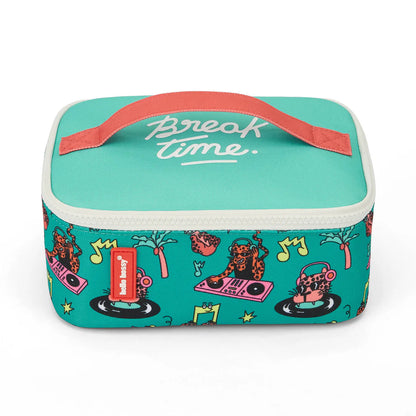 Lunch Bag Disco Roar Hello Hossy borsa termica per bambini con fantasia dinosauri per scuola, asilo e gite