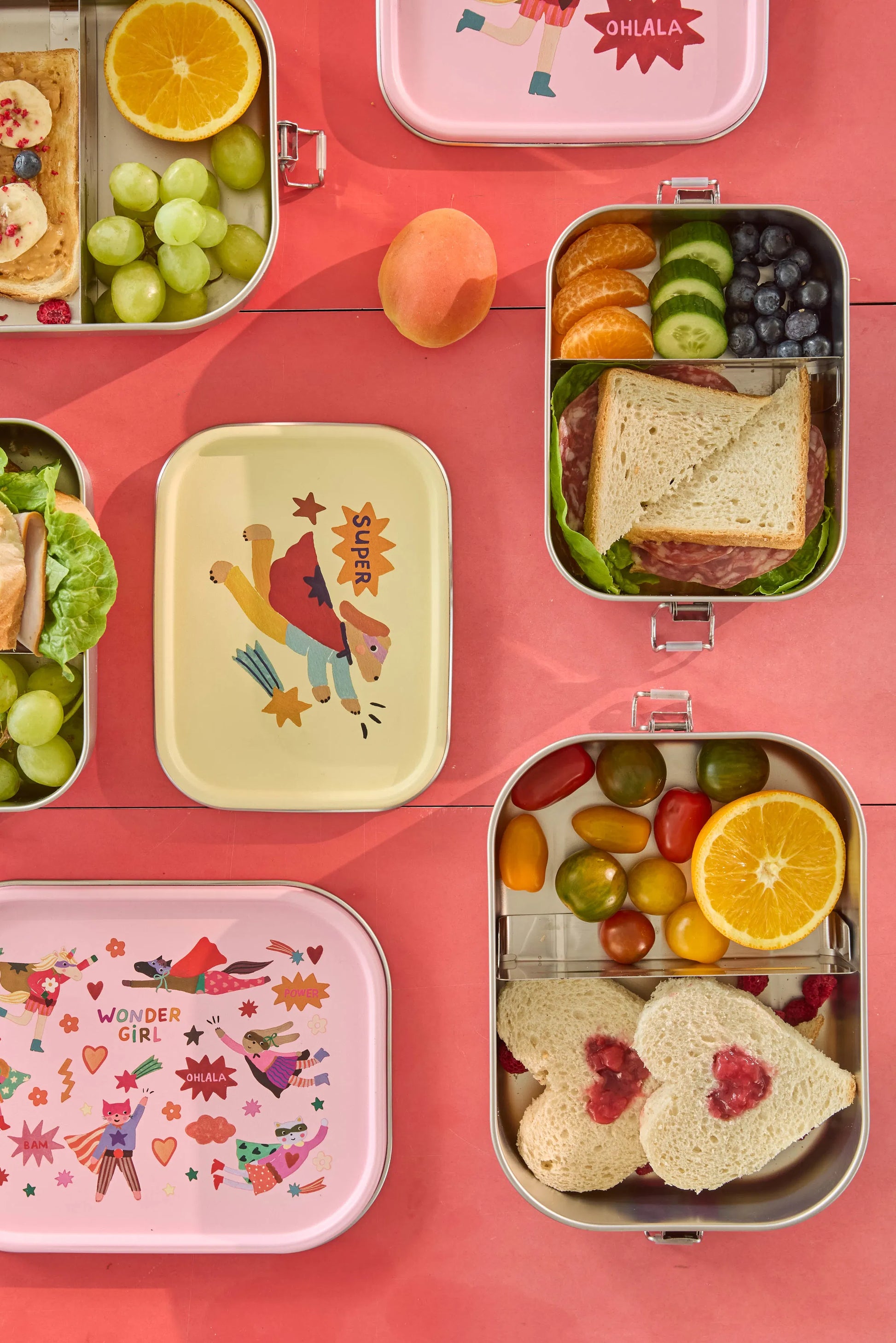 lunch box rice bambini pranzo scuola contenitore acciaio inox