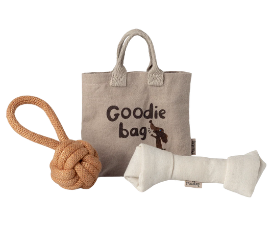 Maileg Goodie Bag accessori per cuccioli con borsina e osso magnetico