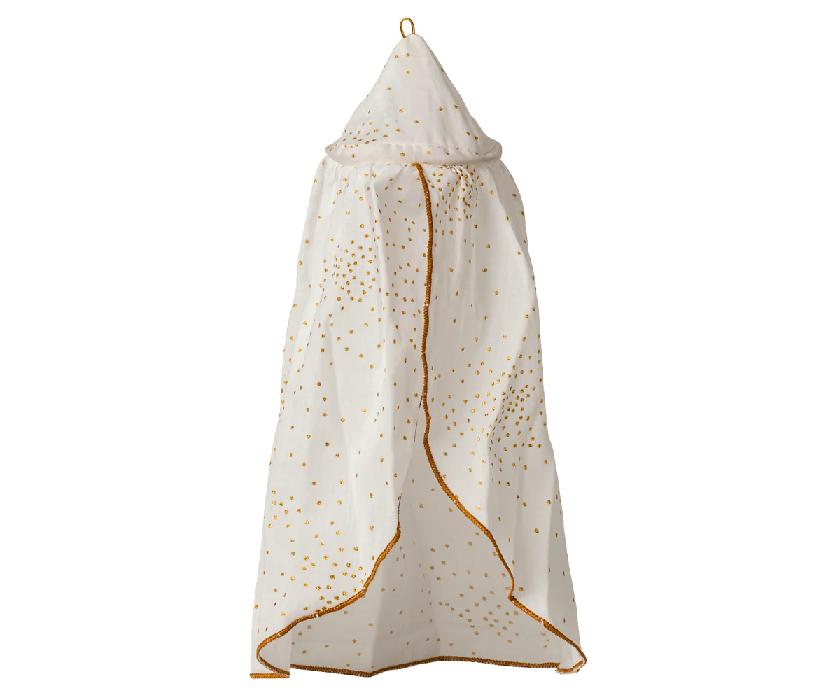 Baldacchino Maileg panna per letto topolini accessorio casa bambole