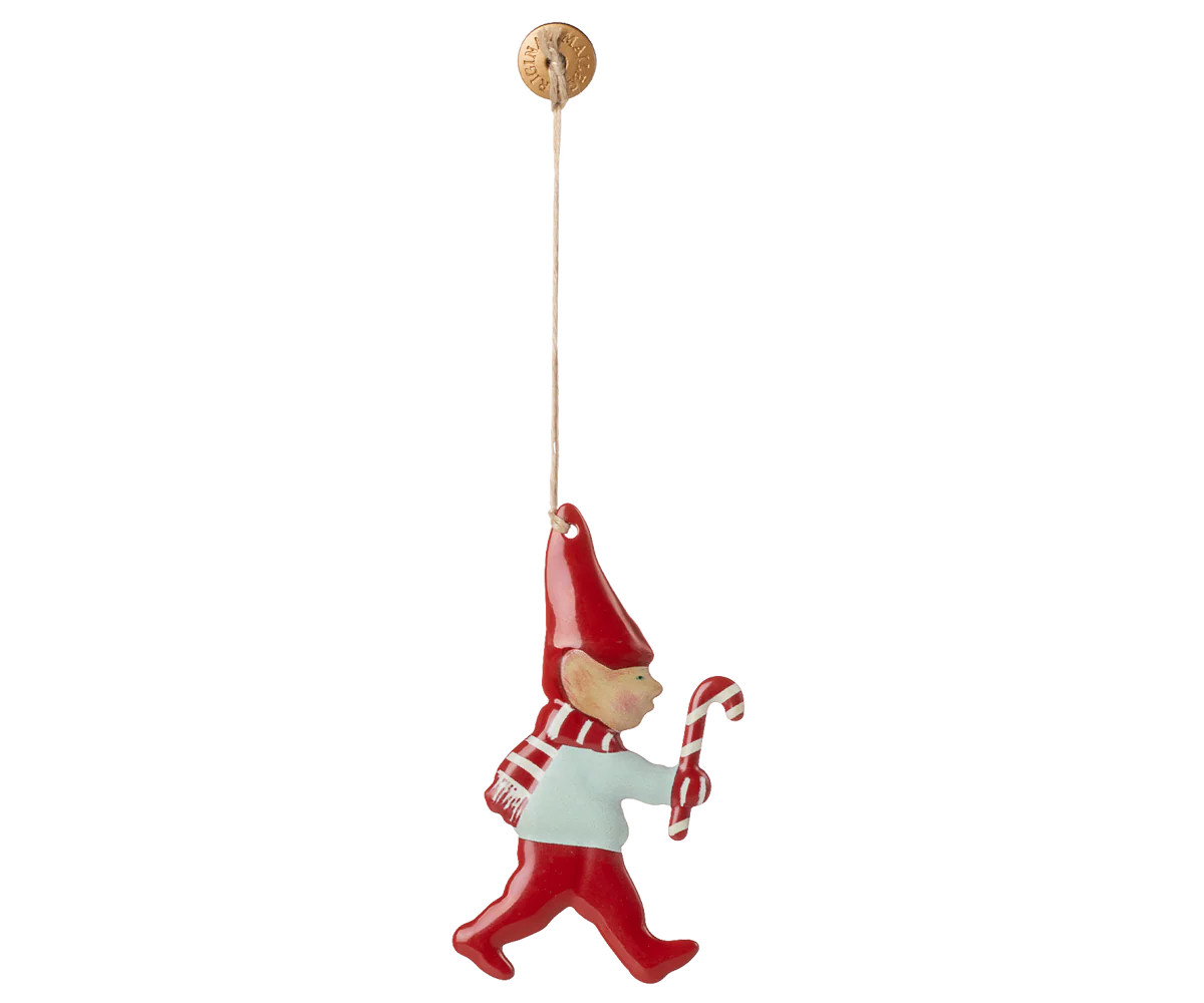 Decorazione natalizia Maileg Pixy Candy Cane in metallo