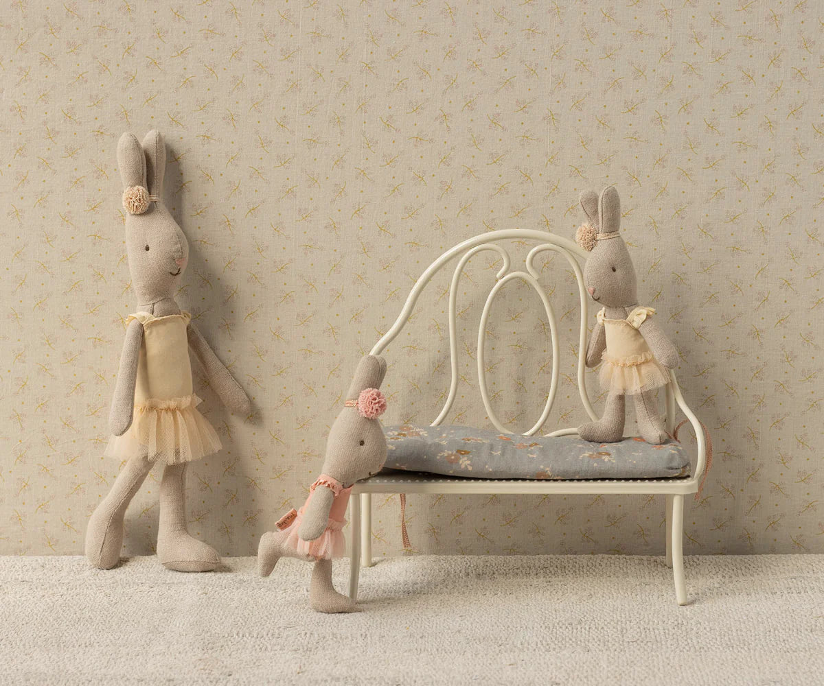 Maileg Panchina vintage, Miniatura - Bianco - Apple Pie