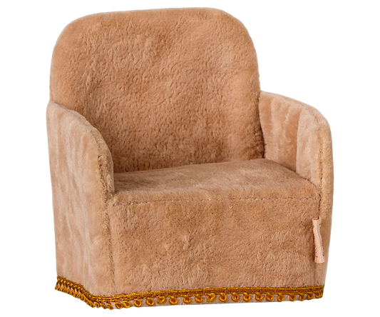 Poltrona Maileg color cipria per topolini – arredo casa delle bambole