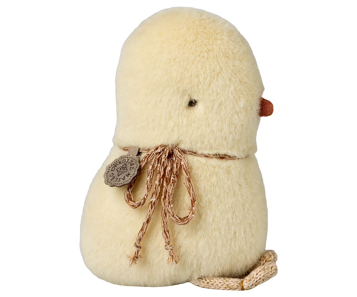 Pulcino di peluche mini Maileg con zampette dorate