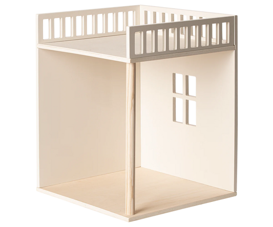 Stanza aggiuntiva Maileg in legno per espandere la Casa dei Topolini, compatibile con mobili e accessori Maileg.