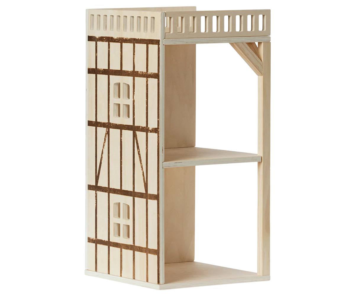 Maileg stanza aggiuntiva Mouse Hole Farmhouse in legno con terrazza