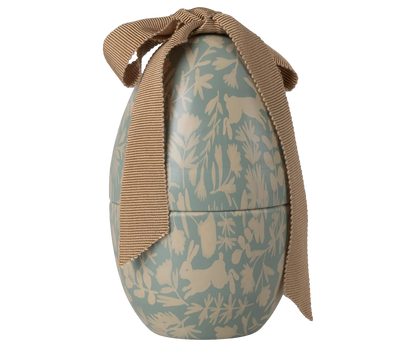 Maileg uovo di Pasqua piccolo blu chiaro decorazione metallo