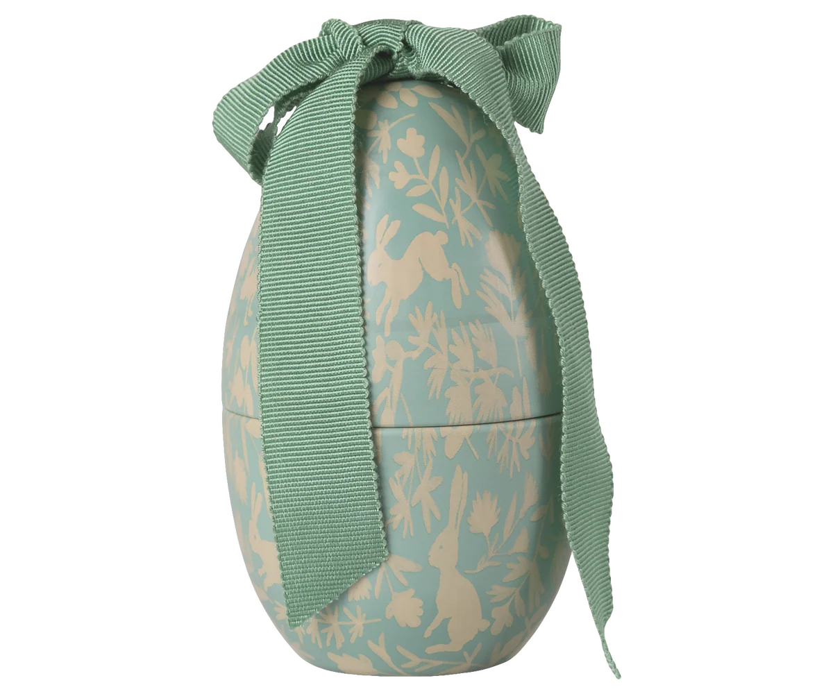 Maileg uovo di Pasqua piccolo verde menta decorazione metallo