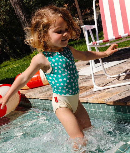 Costume Intero Bambina Hello Hossy Garden Joy – Colorato, Protettivo UV e Confortevole