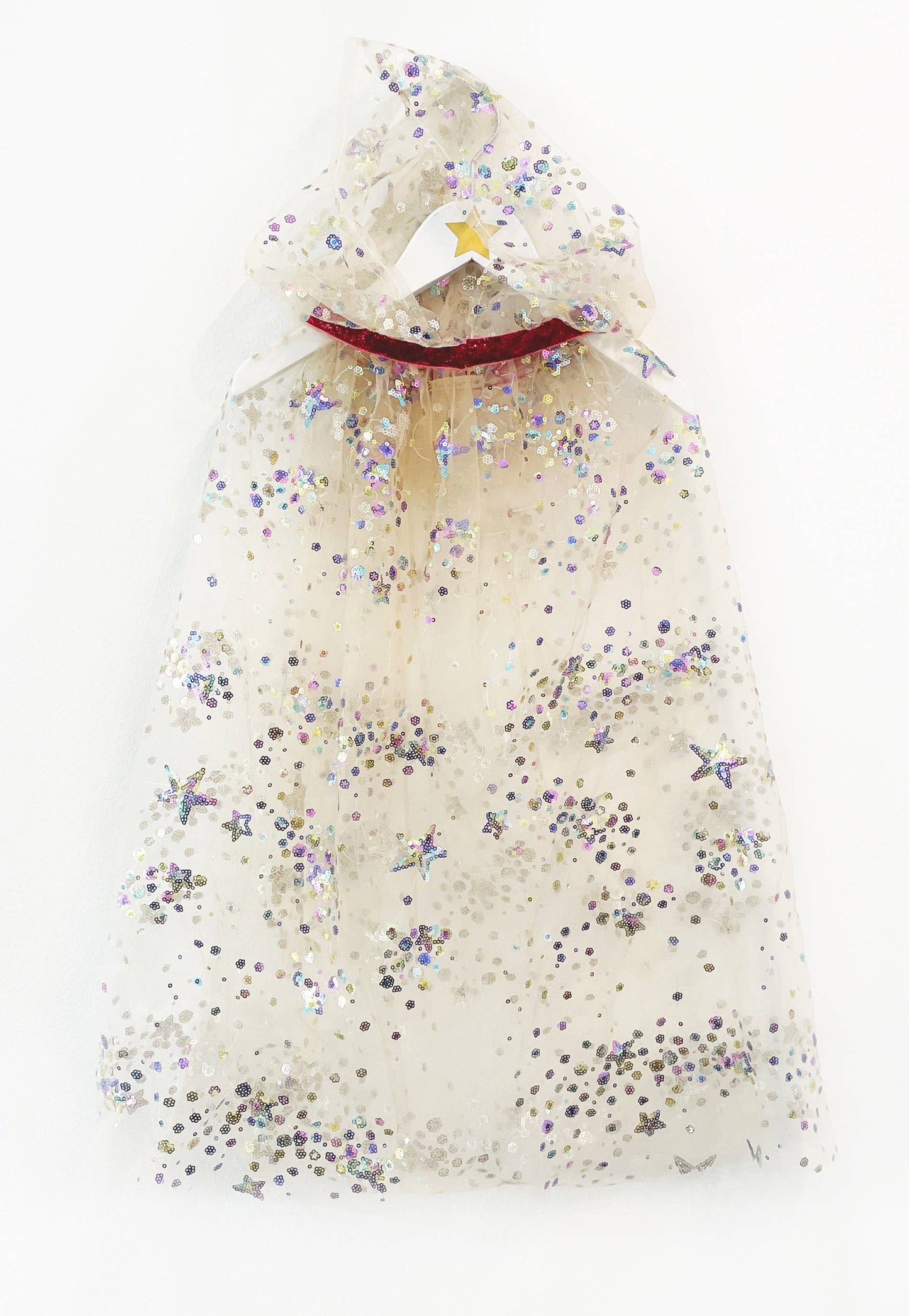 mantello fatina Ratatam con paillettes multicolor