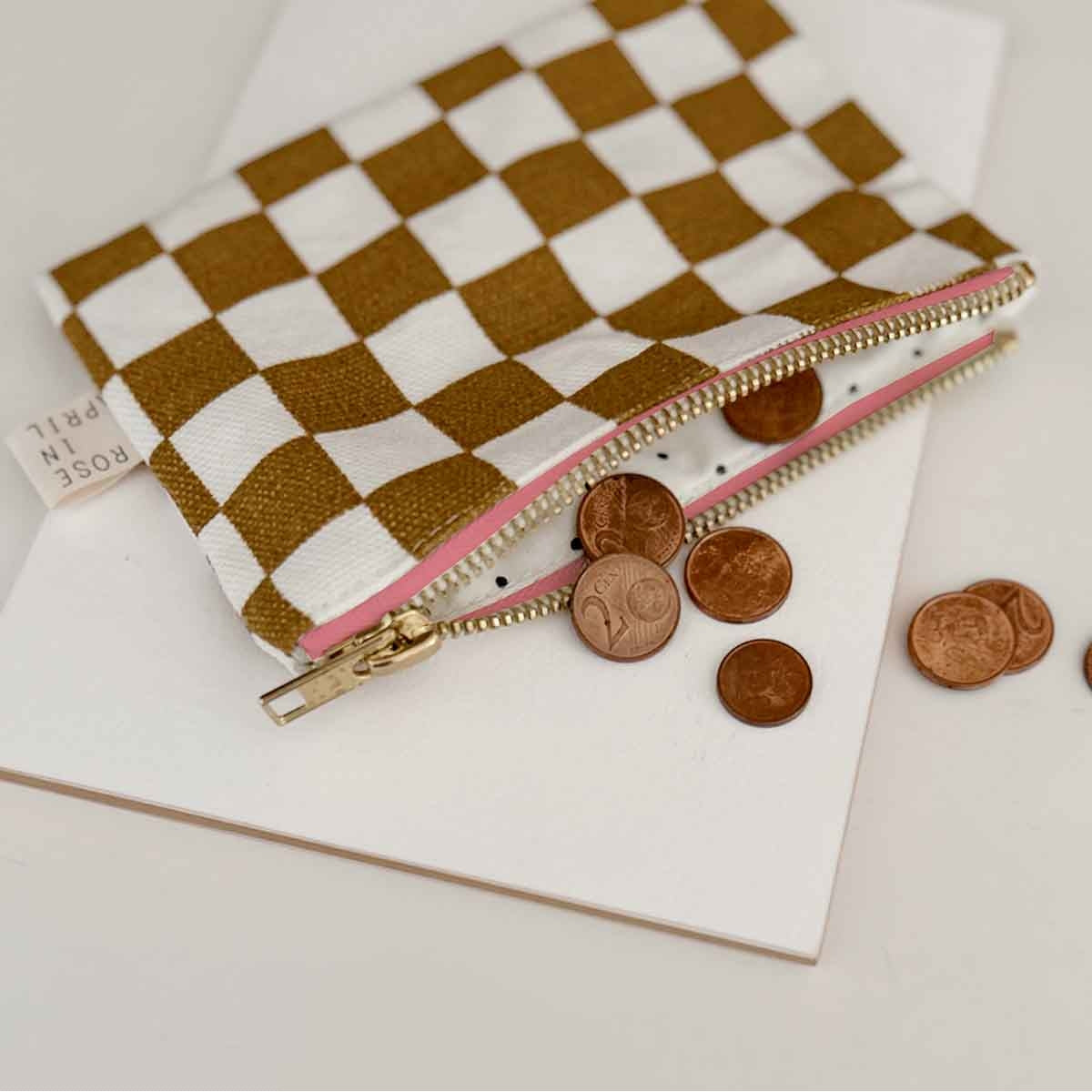 Pochette Mini Marie Quadretti Caramello e Crema - Apple Pie