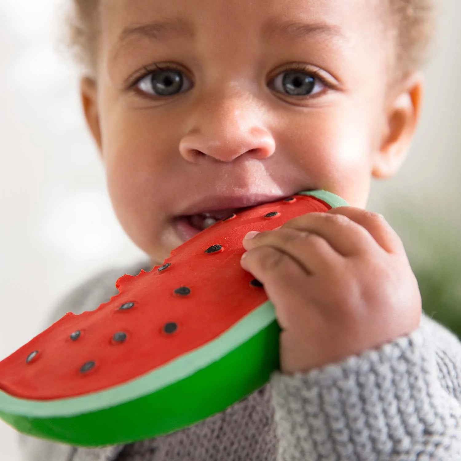 Baby teether a forma di anguria senza fori, igienico e sicuro