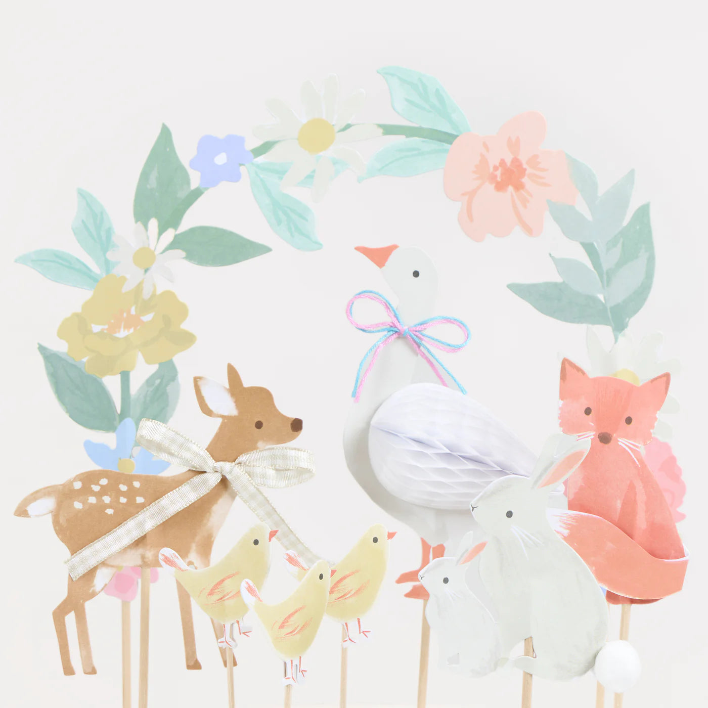 Cake Topper Meri Meri Animali del Bosco – Decorazioni Torta (Set da 8)