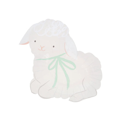 Meri Meri Piatti Pasqua Animali – Set 8 Piatti Sagomati Coniglietti e Pulcini
