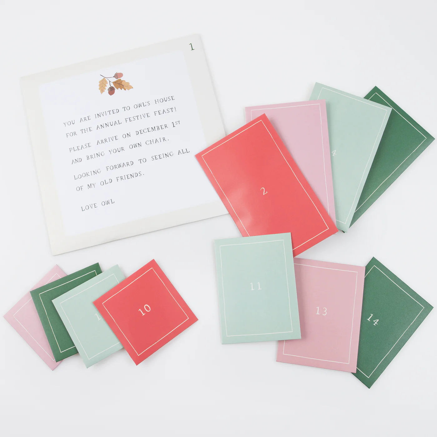 🦉 Calendario dell’Avvento “Owl’s Party” – Meri Meri