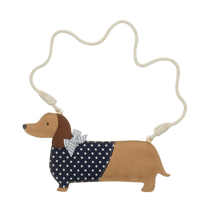 Borsetta Mimi & Lula per bambina a forma di cane bassotto con tracolla, accessorio originale e divertente