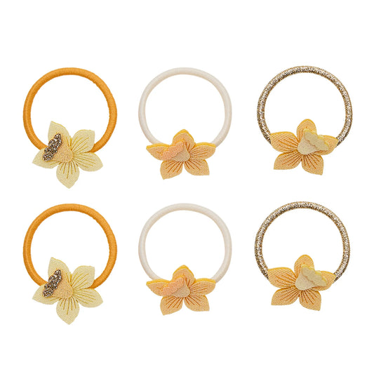Elastici capelli bambina Mimi & Lula con fiori gialli primaverili